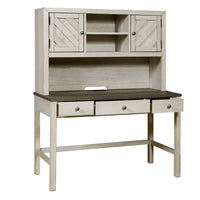 Riverwood - Desk & Two Door Hutch with USB Port