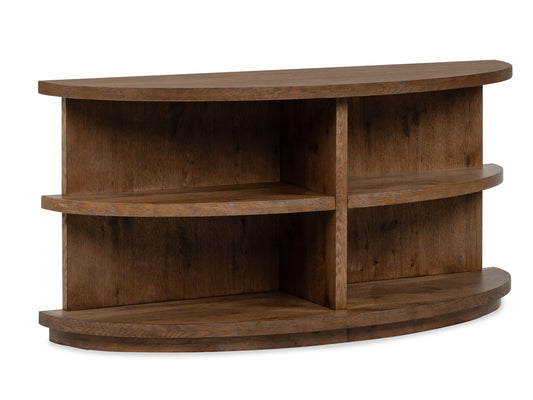 Oswald - Demilune Sofa Table - Brown