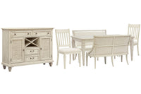 Newport - 6 Piece Extendable Rectangular Dining Table Set