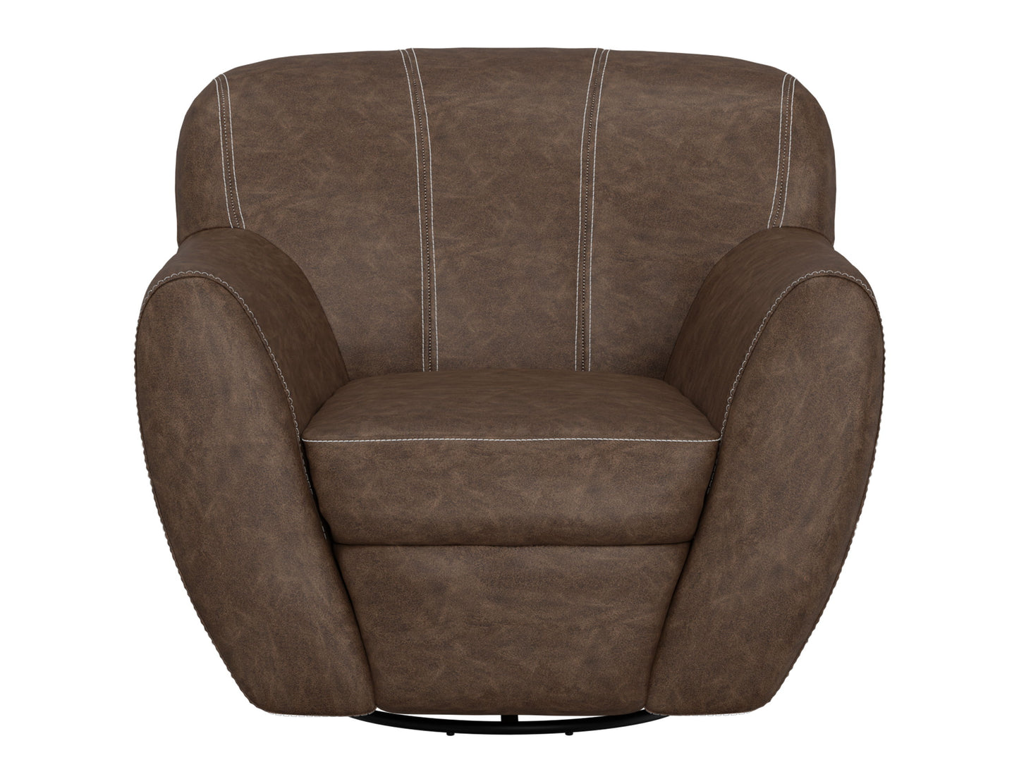 Tamesis - Swivel Accent Chair Armchair - Chocolate Brown