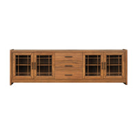 Lincoln - Large Entertainment Base - Warm Walnut