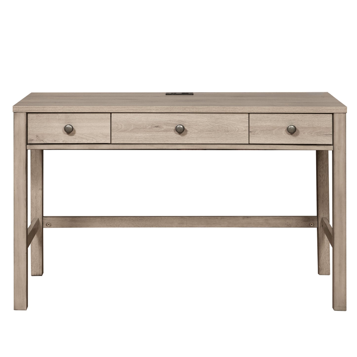 River Creek - Kids 3-Drawer Usb Charging Desk - River Birch Brown