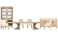 Somerset - Extendable Trestle Dining Table Set