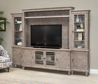 Calistoga - Rustic Entertainment Wall - Dovetail Gray