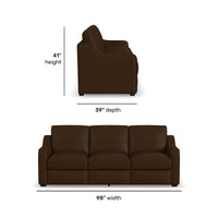 Hudson - Sofa - Dark Brown