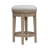 Brentwood - Upholstered Swivel Console Stool - Sandstone