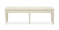 Newport - Bench With Upholstered Seat - Alabaster