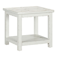 Backroads - End Table - Weathered White & Parchment Brown