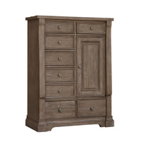 Lawson's Creek - 8-Drawer Door Chest - Dark Brown