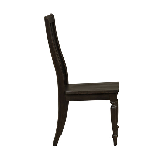 Harvest Home - Slat Back Side Chair - Black