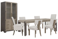 Anderson Park - Leg Dining Table Set With Klismos Chairs
