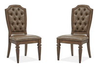 Durango - Wood Dining Side Chair With Upholstered Seat and Back (Set of 2) - Willadeene Brown