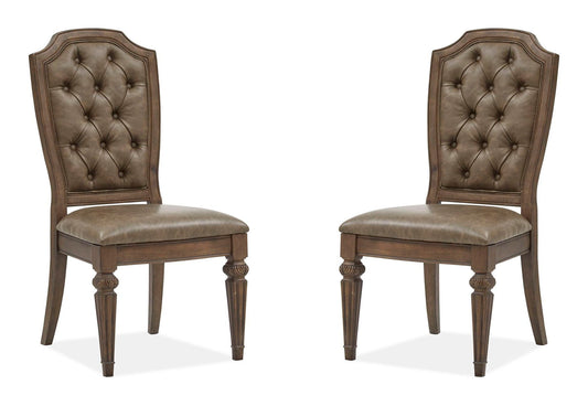 Durango - Wood Dining Side Chair With Upholstered Seat and Back (Set of 2) - Willadeene Brown