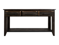 Teak - Sofa Table - Oil Black