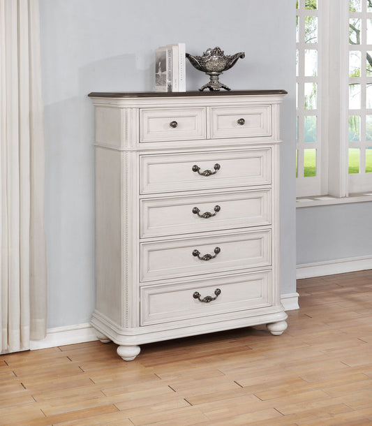 B0162N - Chest - White - Wood