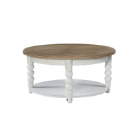 Turnberry Park - Round Cocktail Table - Washed White