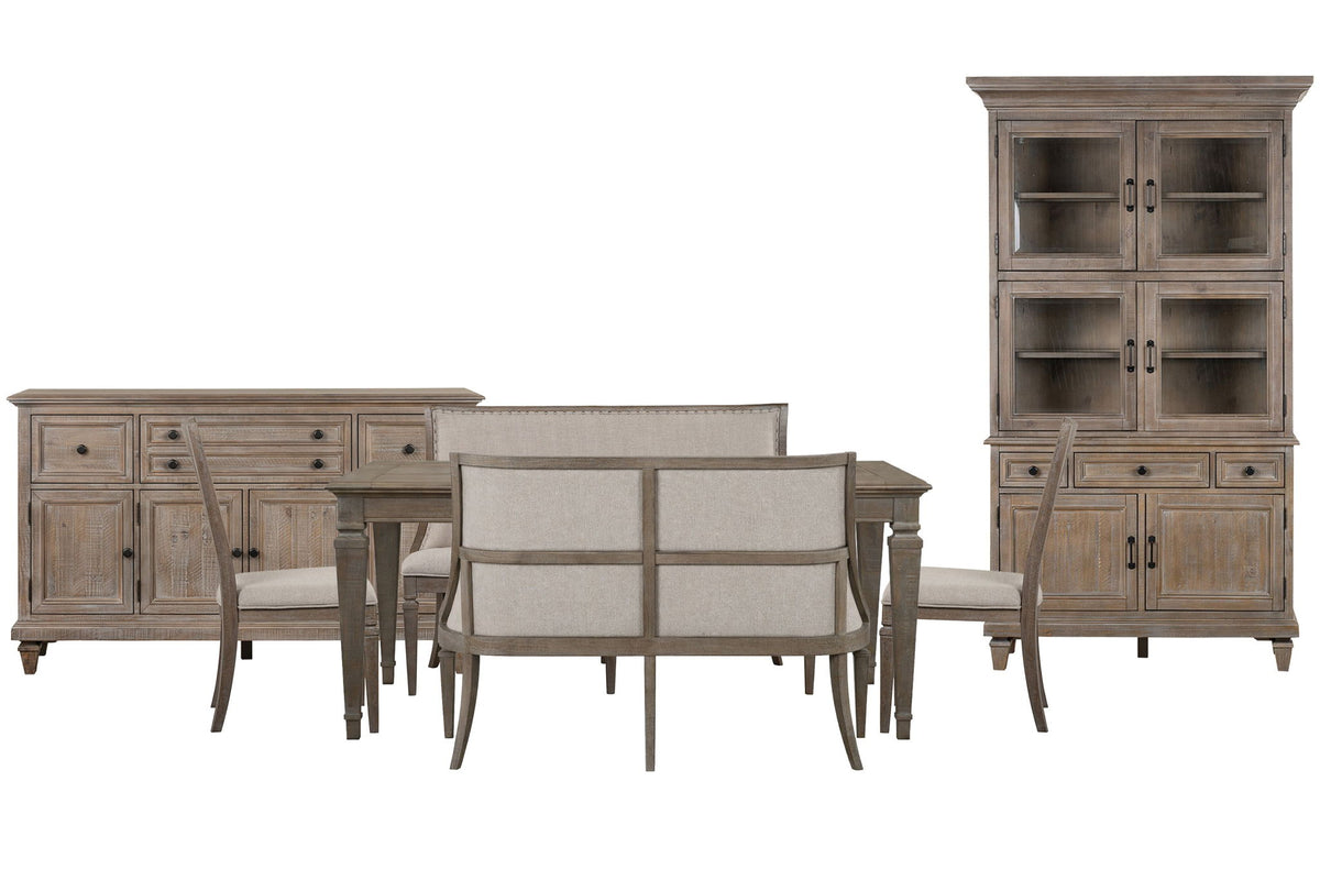 Lancaster - 7 Piece Extendable Rectangular Dining Table Set