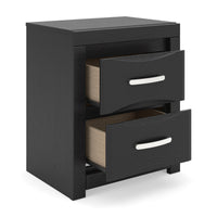 Stabotta - Two Drawer Night Stand - Black
