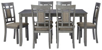 Jayemyer - Charcoal Gray - RECT DRM Table Set (Set of 7)