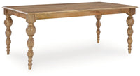 Rybergston - Light Brown - Rectangular Dining Room Table