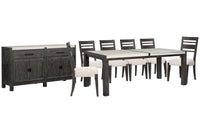 Plum Creek - 8 Piece Rectangular Dining Table Set