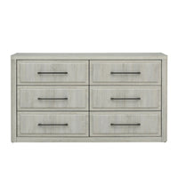Modern Play - 6 Drawer Dresser - Natural White