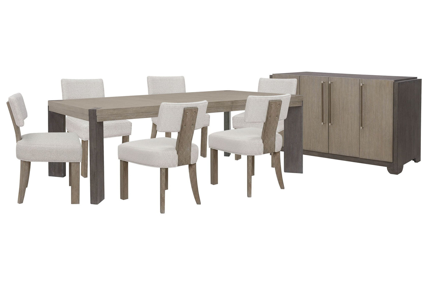 Anderson Park - Leg Dining Table Set With Klismos Chairs