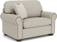 Preston - Fabric Chair And a Half With Nailhead Trim