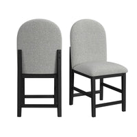 Portland - Round Back Counter Stool (Set of 2) - Black / Gray