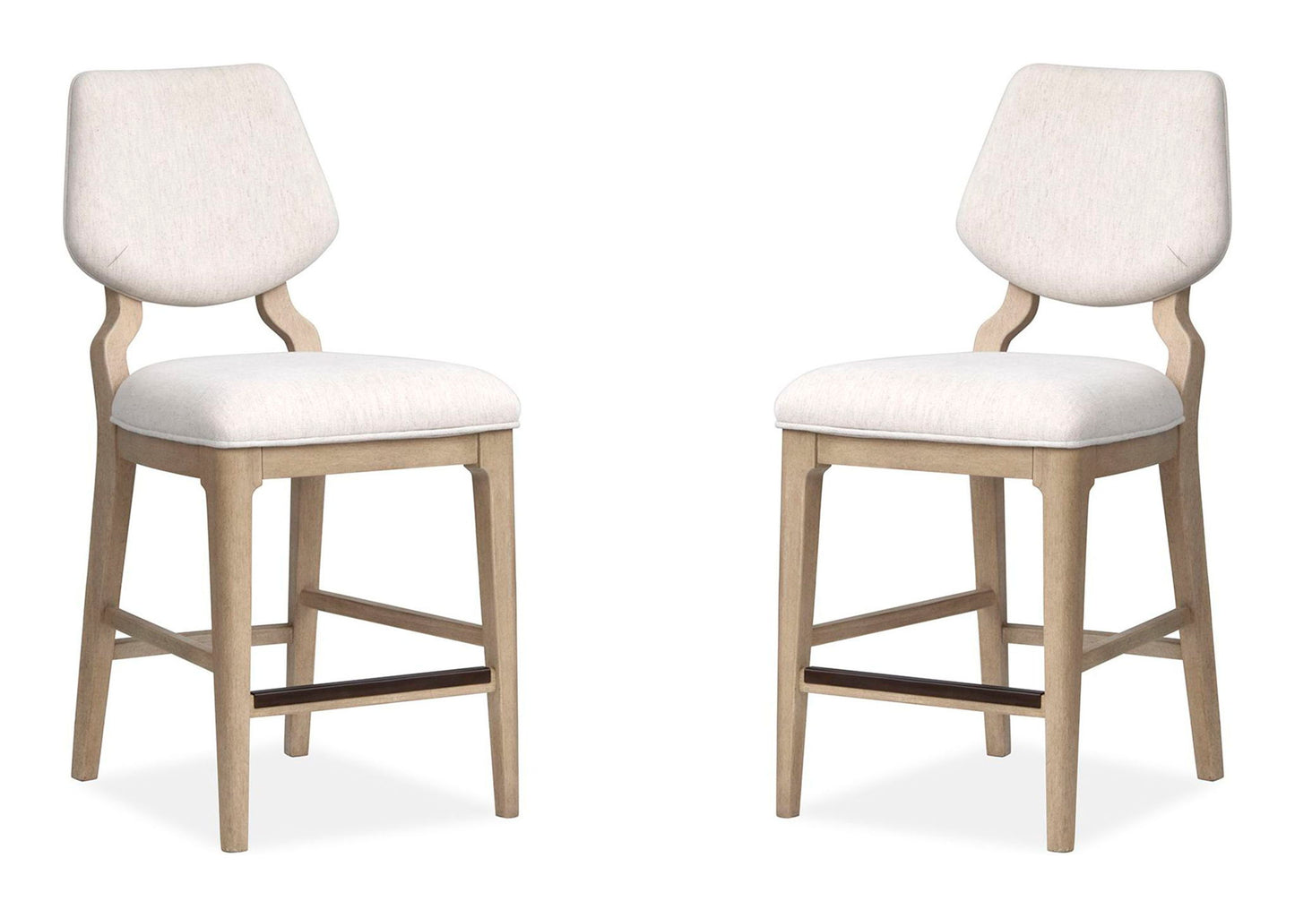 Sunset Cove - Counter Chair With Upholstered Seat and Back (Set of 2) - Sanibel Brown