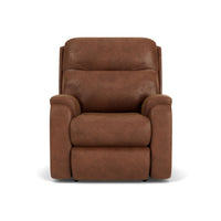 Penn - Transitional Fabric Power Rocking Recliner With Power Headrest & Lumbar