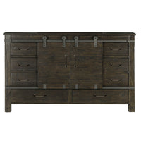 Abington - Sliding Door Dresser - Weathered Charcoal