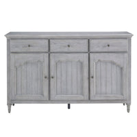Pulaski Accents - 3-Door Credenza With Storage Drawers - Light Gray