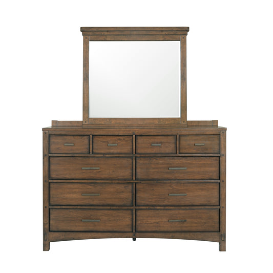 Seneca - 10-Drawer Dresser - Brown