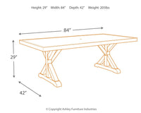 Beachcroft - Rect Dining Table W/Umb Opt