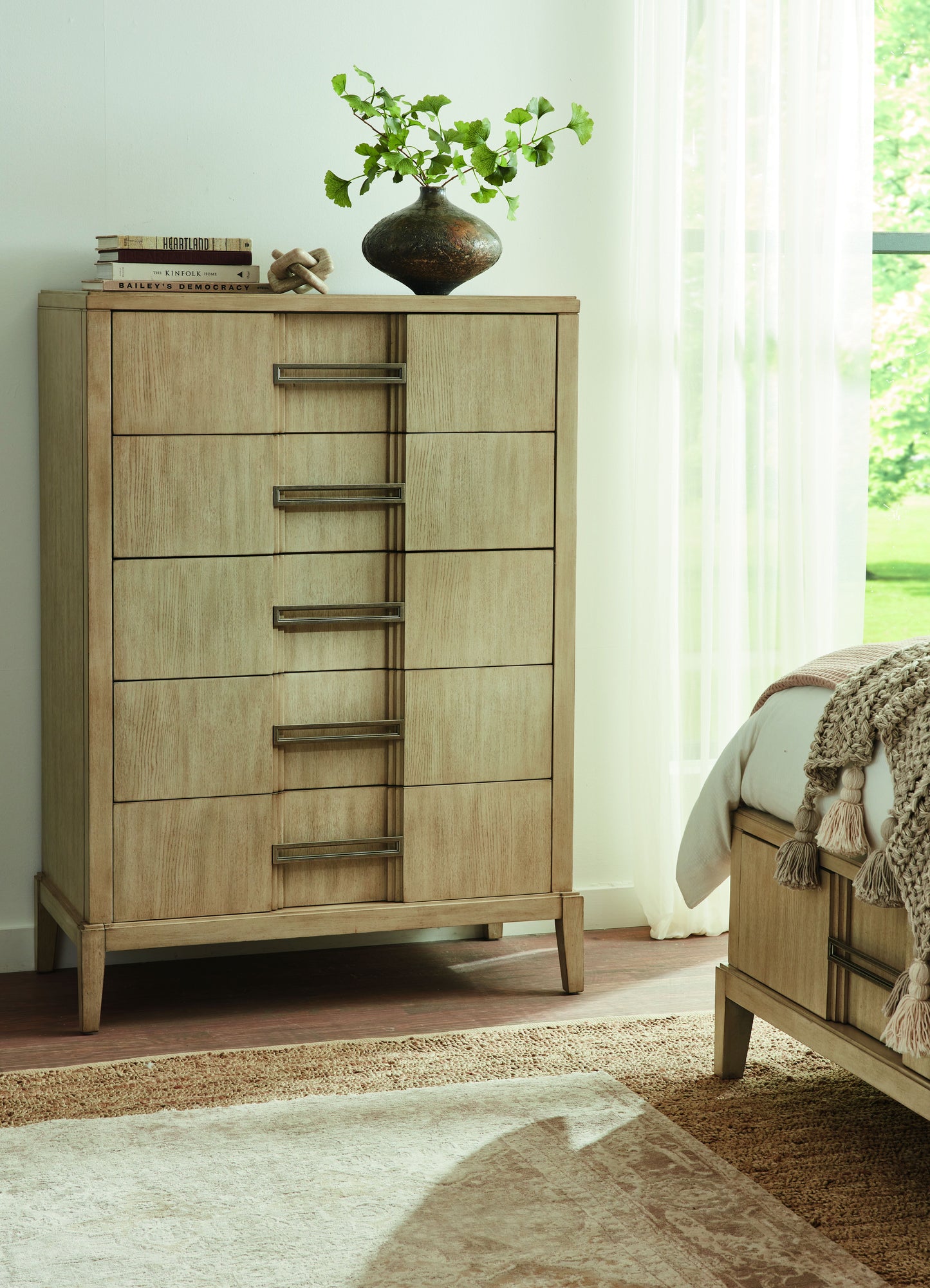 Kendall - 5-Drawer Chest - Light Brown