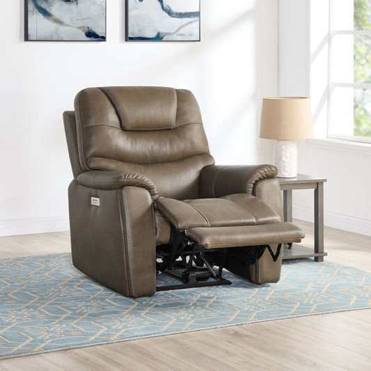 Adelaide - Dual Power, Zero Gravity Recliner - Brown