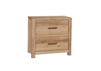 Crafted Oak - Nightstand 2 Drawers