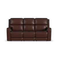Oasis - Power Reclining Sofa With Power Headrests, Lumbar, Heat & Massage