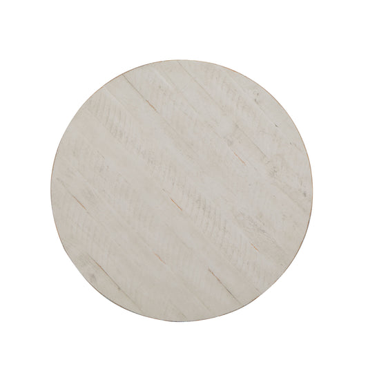 Bronwyn - Round Accent Table - Alabaster