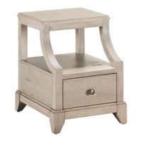 New Haven - Chairside Table - Sanctuary White