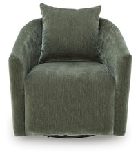 Leastow - Swivel Accent Chair - Loden