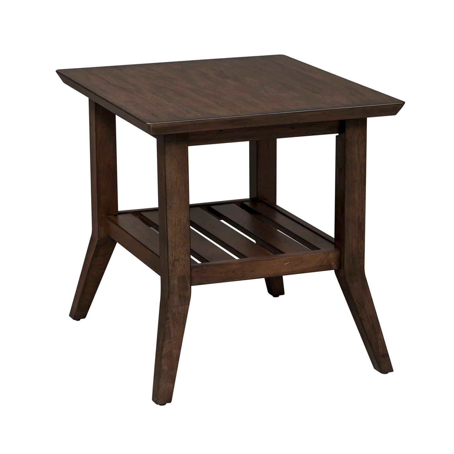 Ventura Blvd - Rectangular End Table - Dark Brown