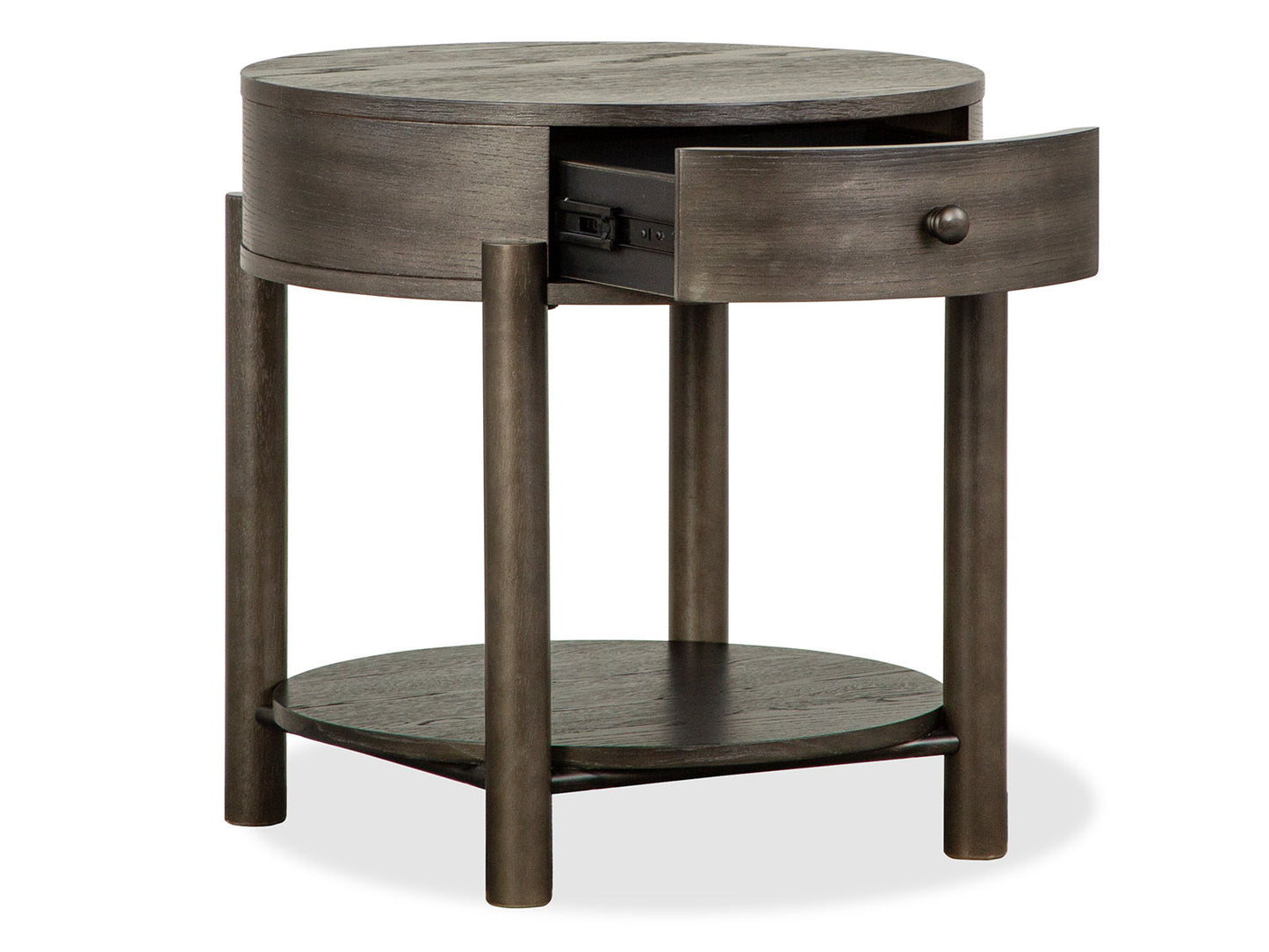Hadleigh - Round End Table - Coffee Bean