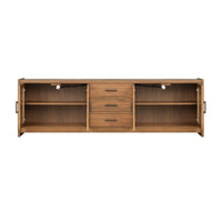 Lincoln - Large Entertainment Base - Warm Walnut