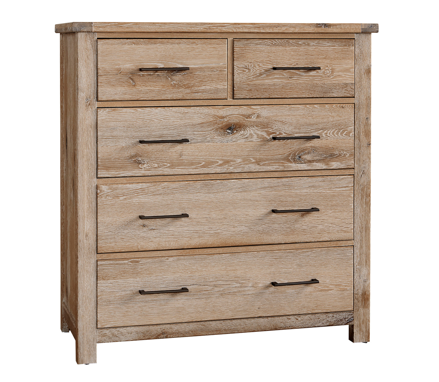 Dovetail - 5-Drawer Standing Dresser - Sun Bleached White