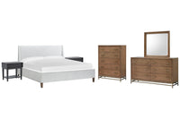 Lindon - Upholstered Island Bed Set