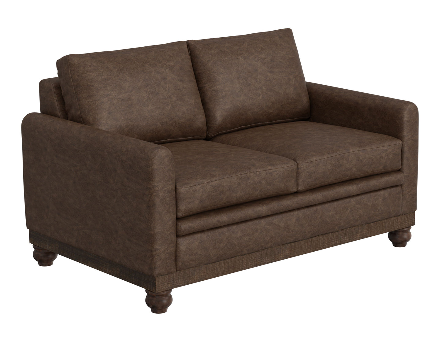 Pueblo Gray - Loveseat - Brown