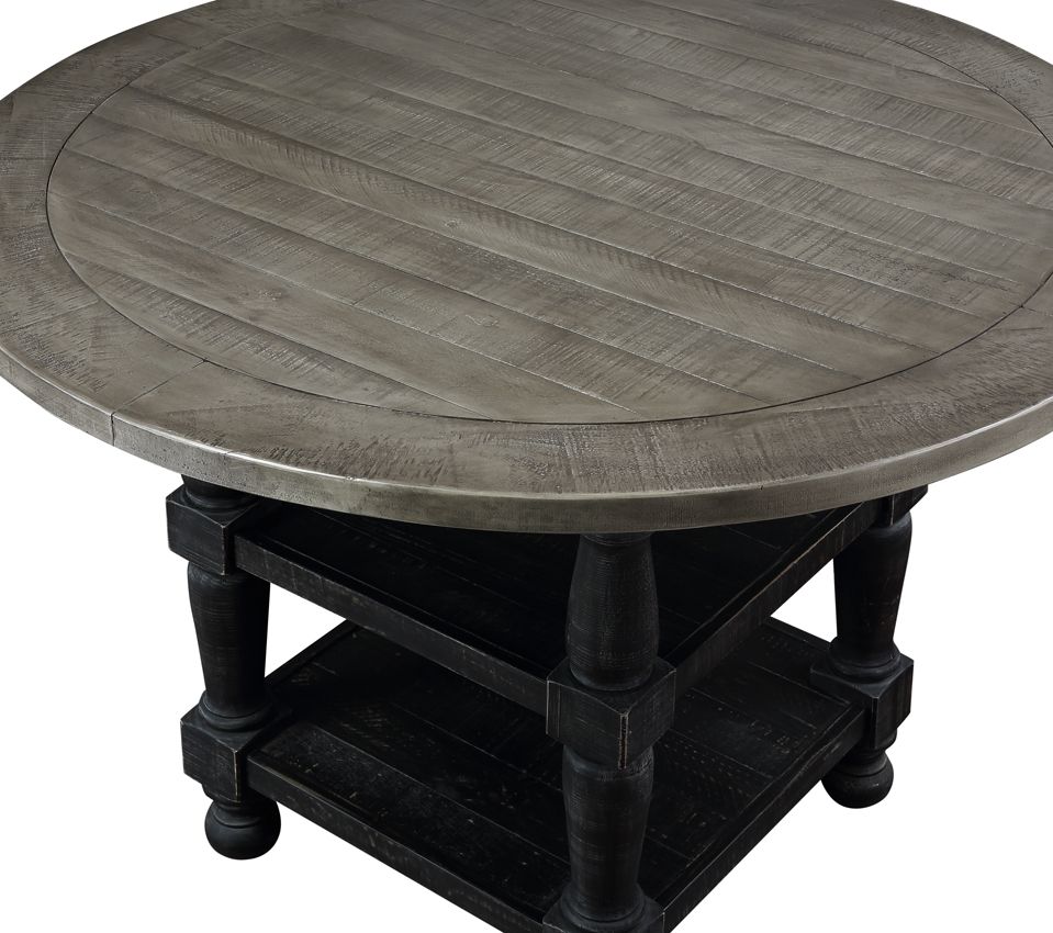 D00511 - Round Gathering Table - Gray / Black