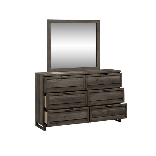 Tanners Creek - Dresser & Mirror - Dark Gray